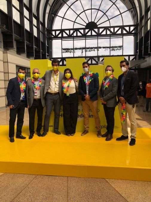 Ejecutivos de Viva Air en Medellín.