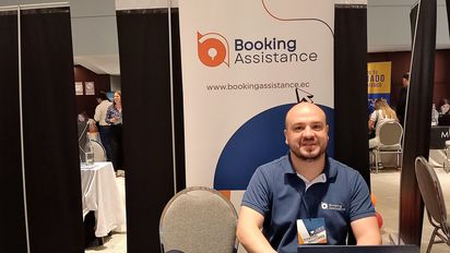 Fredy Pulido, CEO de Booking Assistance, durante su participación en el Workshop de Ladevi Guayaquil.&nbsp;