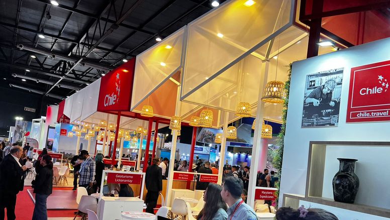 El stand de Chile en la FIT 2023.&nbsp;