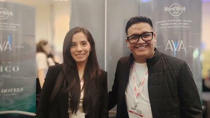 Lizet López y Omar Monterrosas, de PAM Hotels, en EPTU.