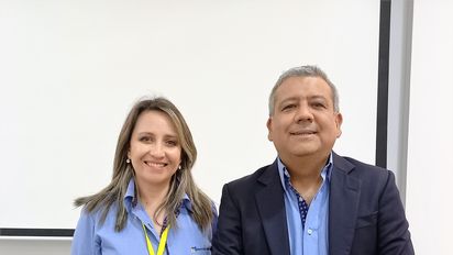 Patricia Salinas y Santiago Viera de ProColombia en Ecuador.&nbsp;
