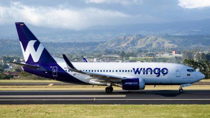La aerolínea de bajo costo Wingo informó de la llegada de un nuevo avión que tiene capacidad para transportar 186 pasajeros.