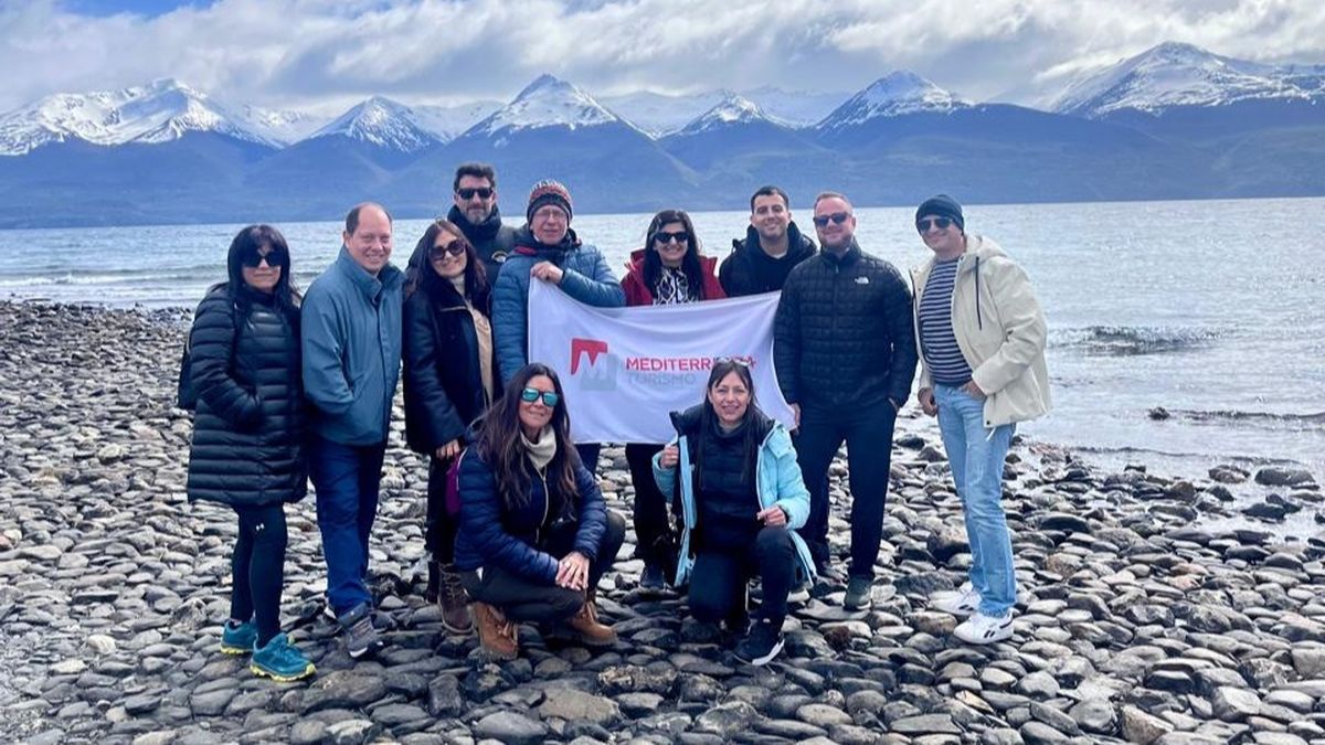 Los agentes invitados a Ushuaia por Mediterranea Turismo.