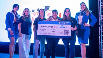 Blue Bingo: KLM y Air France premiaron fidelidad y desempeño de agencias de viajes en Quito