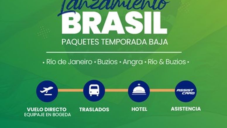 TicketYa y Chasma Tours: lanzamiento de cupos confirmados a Brasil en temporada baja