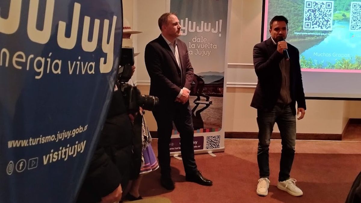 Las autoridades de Turismo de Jujuy: Diego Valdecantos y Federico Posadas.