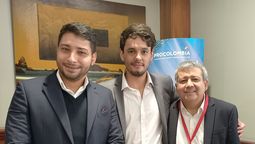Santiago Viera de ProColombia junto a Luis Alejandro Davila y otros empresarios representantes de Santa Marta. 