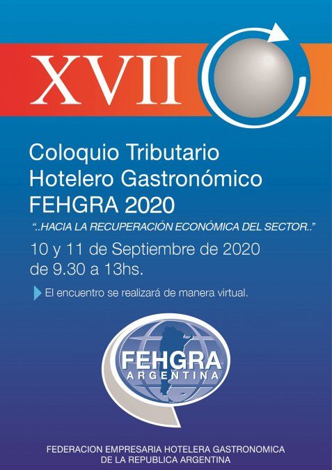 Fehgra realizar&aacute; el XVII Coloquio Tributario Hotelero Gastron&oacute;mico.
