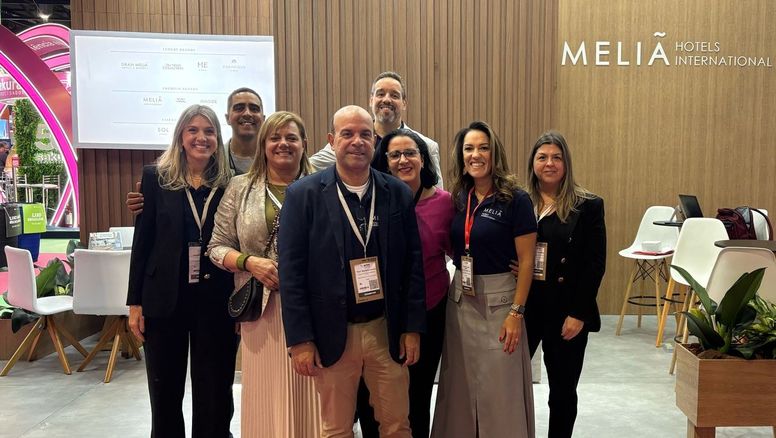 El equipo de Meliá Hotels International presente en WTM Latin America 2025.