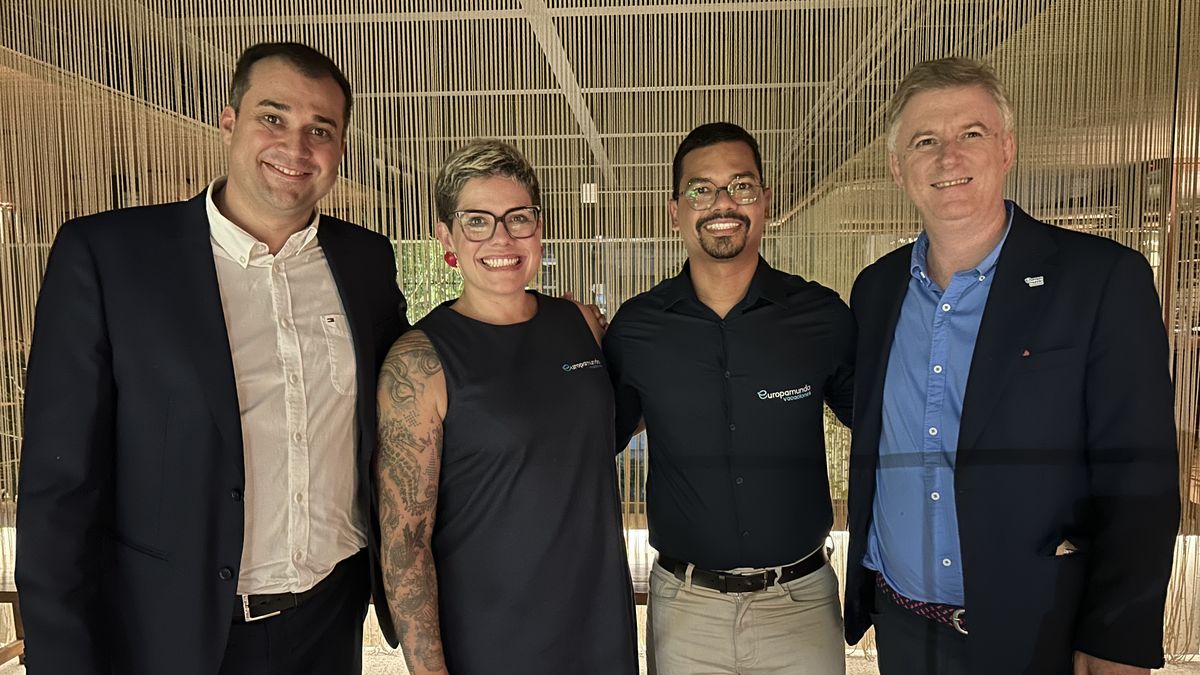 Europamundo en Brasil: Clayton Araujo, Gerusa Pastuch, Igor Correia y Lucas Ozuna.