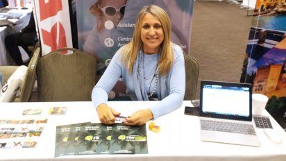 María Sol Veiga Álvarez (gerenta comercial de Interassist Travel) presentó los beneficios para los agentes de viajes en el Workshop de Atavyt.&nbsp;