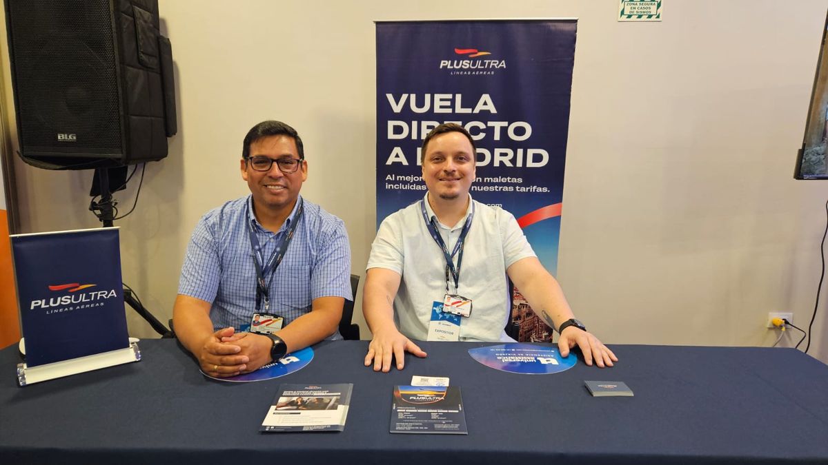 En Aviareps Around The World Perú 2026, Plus Ultra Líneas Aéreas presentó su conectividad directa hacia Europa, resaltando alternativas competitivas para el mercado latinoamericano.