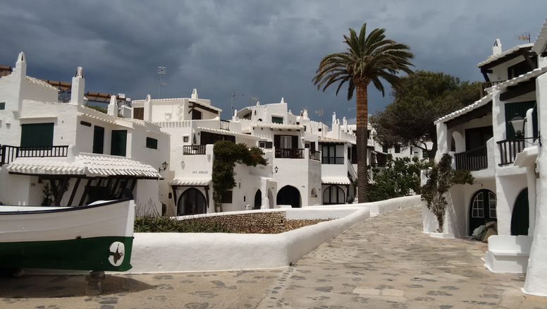 Binibeca Vell, ubicado en Menorca (Baleares, España).