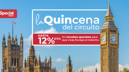 Cartel promocional de la Quincena del Circuito de Special Tours.