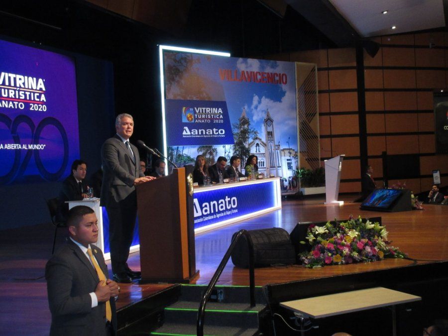 Presidente de Colombia Iván Duque en Vitrina Turística Anato 2020 (archivo)