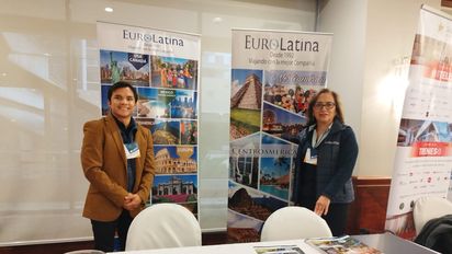 Equipo de Eurolatina en el Workshop de Ladevi en Quito. Con más de 32 años en el mercado ecuatoriano, la mayorista busca conquistar a los agentes de viaje con sus nuevas novedades.
