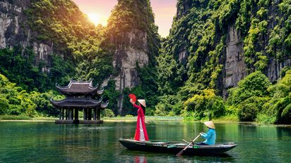 Montañas de Tam Coc, en Vietnam. &nbsp;