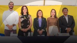 Autoridades presentaron avances de nuevo Museo Nacional, incluida la vicepresidenta María José Pinto (centro).&nbsp;