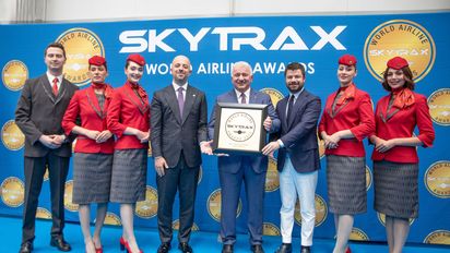 Turkish Airlines es reconocida como la mejor aerolínea de Europa según Skytrax por octava vez.