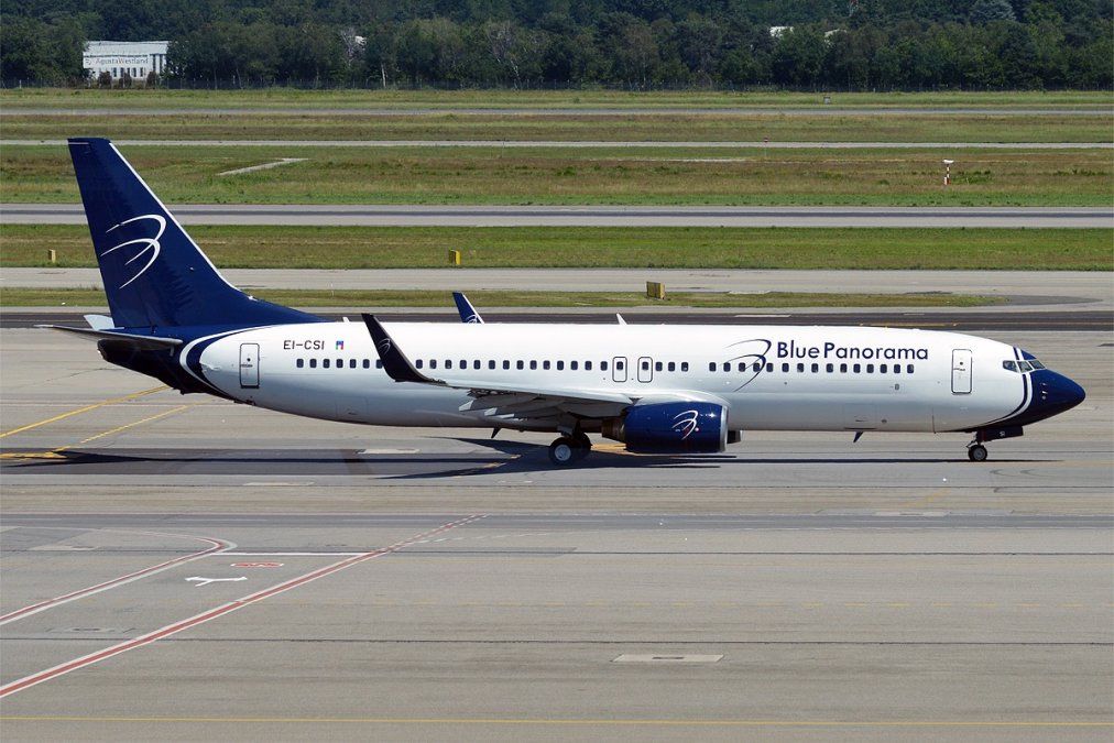 Un Boeing B-737/800 de Blue Panorama.
