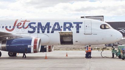 Uno de los Airbus A320 de JetSmart.