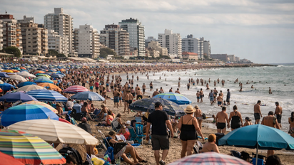 La Costa Atlántica llena cierra el año: alta ocupación y un verano que se juega día a día.