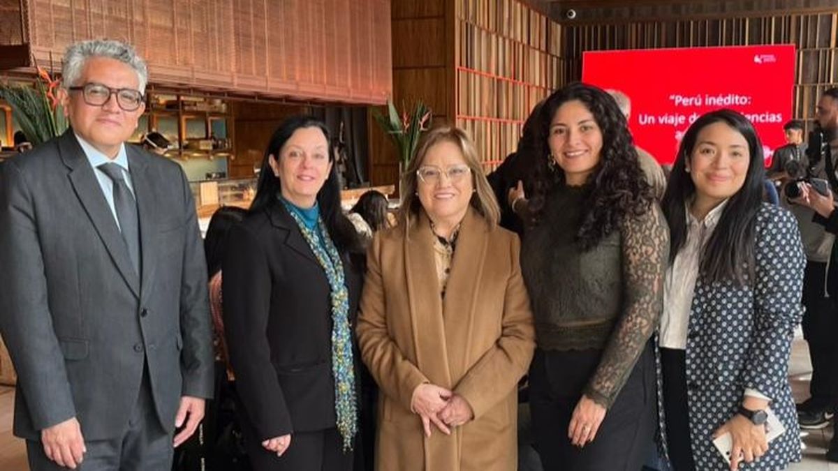 PromPerú: los directivos en el inicio de la presentación.