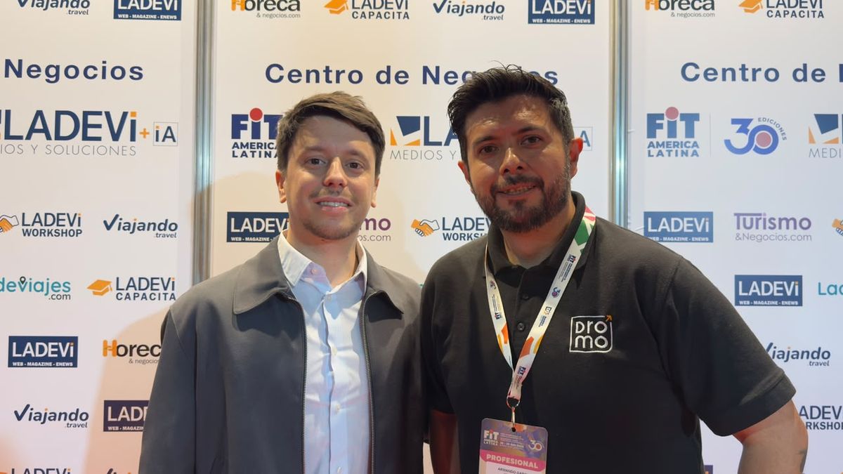 Dromo Travel: Mauricio Fernández, responsable Cono Sur; junto a Armando García, ejecutivo.