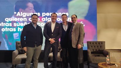 Los socios Expo Mayoristas: Pepus Trauwitz, Javier Galicia, Gustavo Cantú y Antonio Taverna.