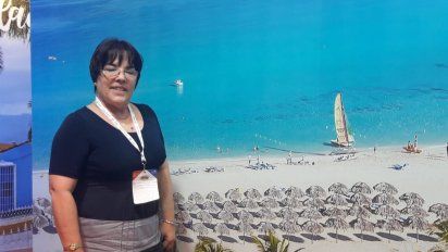 Janet Ayala Díaz, consejera de la Oficina de Turismo de Cuba en Argentina, estuvo presente en la Feria Internacional de Turismo de América Latina.