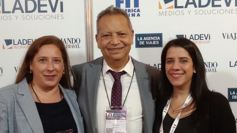 Valeria Saporiti, jefa de Promoción y Ventas de BoA; Ramón Urquizu Blades, gerente Regional de BoA en Argentina y Tatiana Bianculli, auxiliar de Promoción y Ventas de BoA.