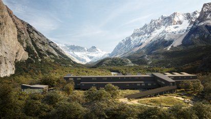 El lodge en El Chaltén de Hoteles Explora se caracteriza por su ubicación ideal para emprender travesías.&nbsp;