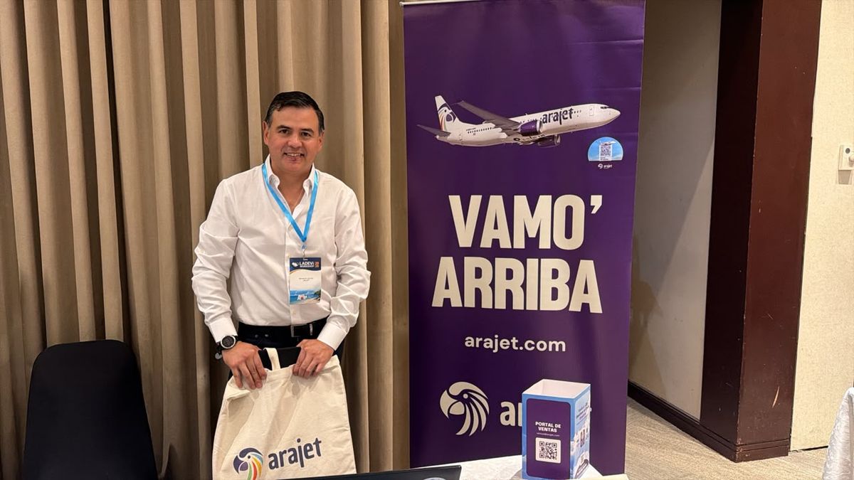 Benjamín Garcés, de Arajet, en el Ladevi Workshop Guayaquil. 