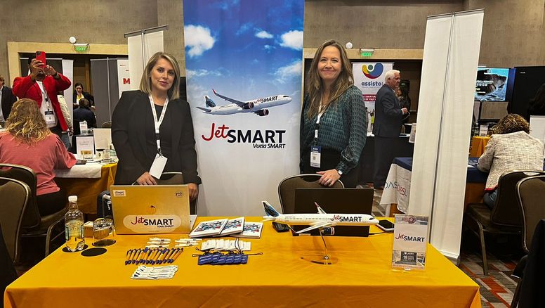 Representantes de JetSmart en el Workshop ladevi Chile.