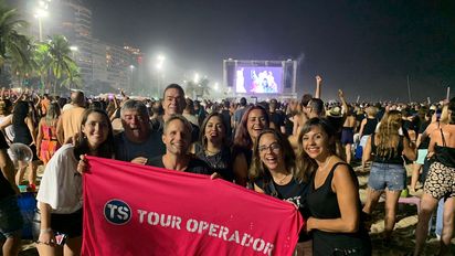 TS Tour Operador: en el fam tour a Río de Janeiro los profesionales asistieron al concierto de Madonna.