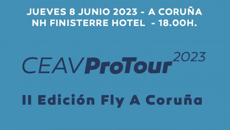 Cartel de los CEAV Pro Tour en A Coruña