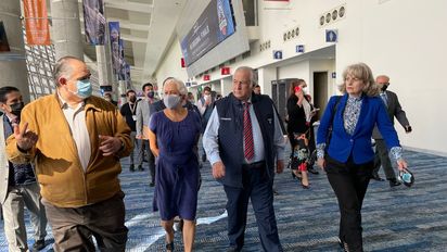 Miguel Torruco Marqués y Nathalie Desplas Puel realizaron una visita de inspección en el Centro Citibanamex, sede del Tianguis Turístico México 2023.