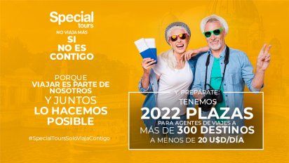 Special Tours: 2022 viajes a 300 destinos a US$ 20 por día