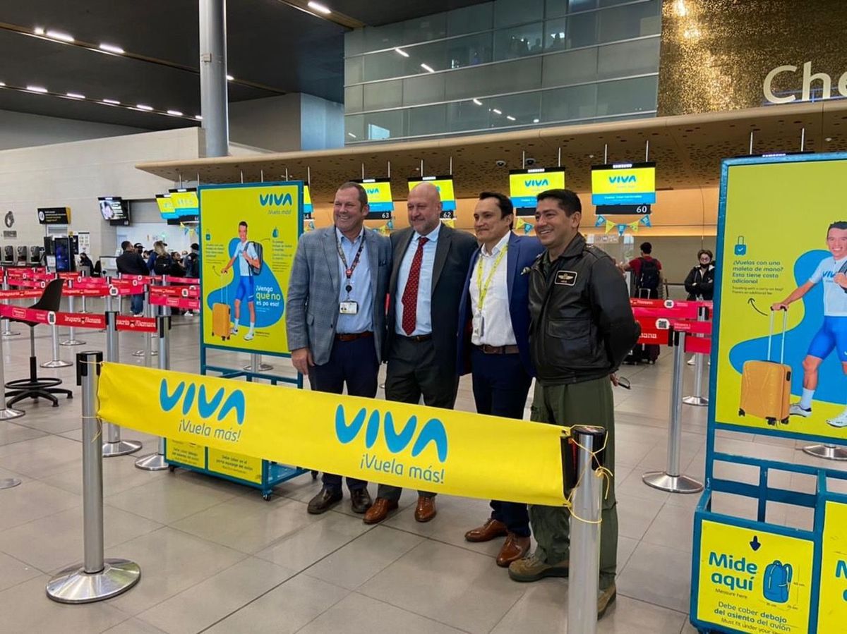 Evento inaugural de la llegada de Viva Air a Buenos Aires, Argentina.