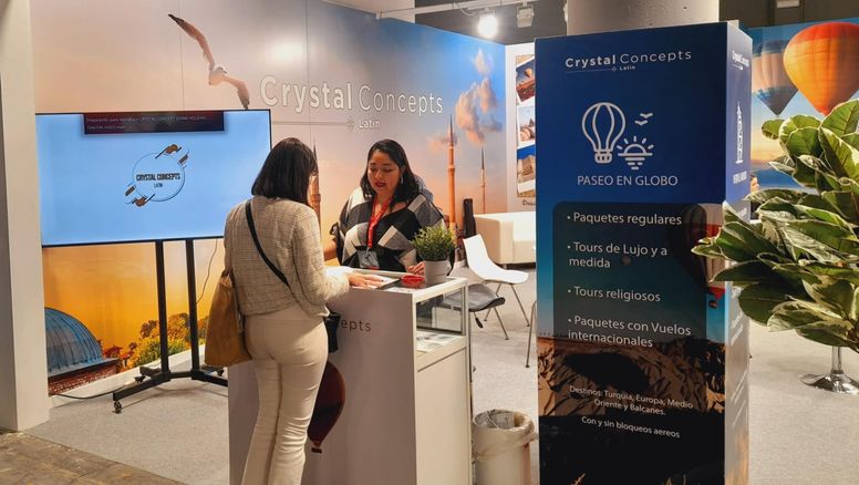El stand de Crystal Concepts en Fitur.