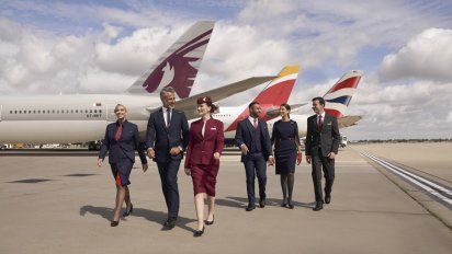 Alianza entre Iberia, Qatar Airways y British Airways.