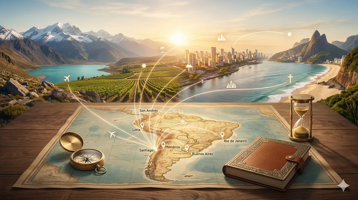 Semana Santa 2026: 98% de las reservas son para escapadas al extranjero, destacando destinos de Sudamérica.