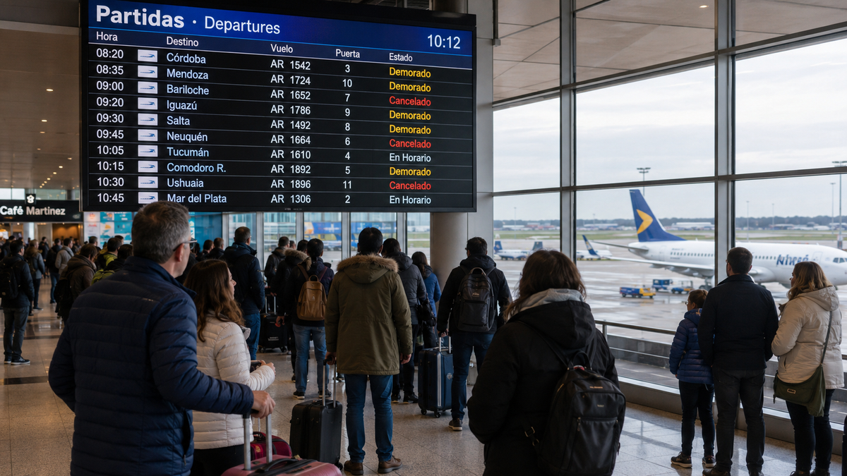 Entre el 18 de julio y el 2 de agosto, casi cuatro de cada diez vuelos no salieron en horario. Flybondi canceló el 66,53% de sus servicios programados.