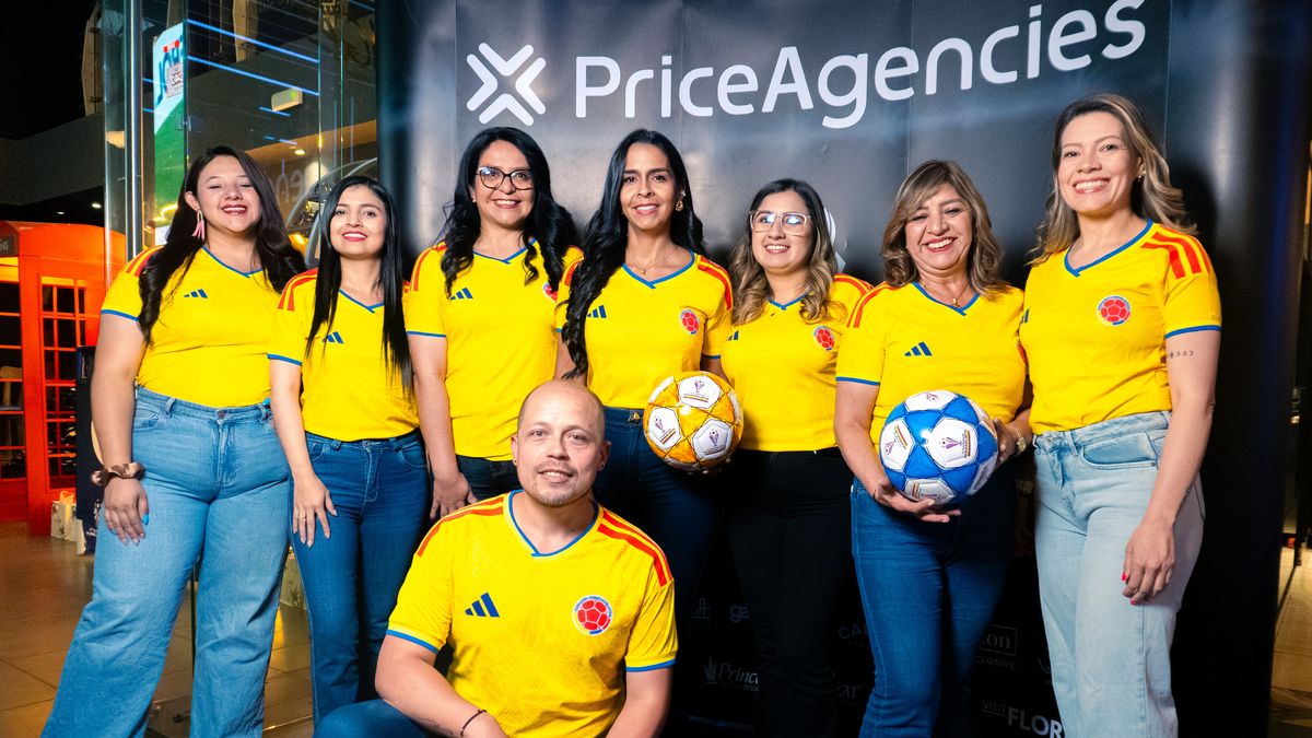 Karen Ochoa, capacitadora, PriceTravel Holding; AndreaJimenez, ejecutiva comercial, PriceAgencies; María del Pilar Escobar, gerentede Agencias de PriceTravel; María Elena Acero, ejecutiva comercial; LicethTamayo, ejecutiva comercial y Camilo Beltrán Gil, líder de agencias B2B,PriceAgencies.