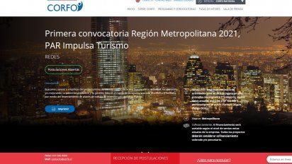 La primera convocatoria de Par Turismo 2021 de Corfo ya está abierta.&nbsp;