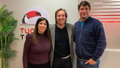 Tucano Tours: Lila Suárez, jefa de Operaciones Aéreas; Carlos Alonso, presidente; y Gerardo Nizetich, Project manager.&nbsp;