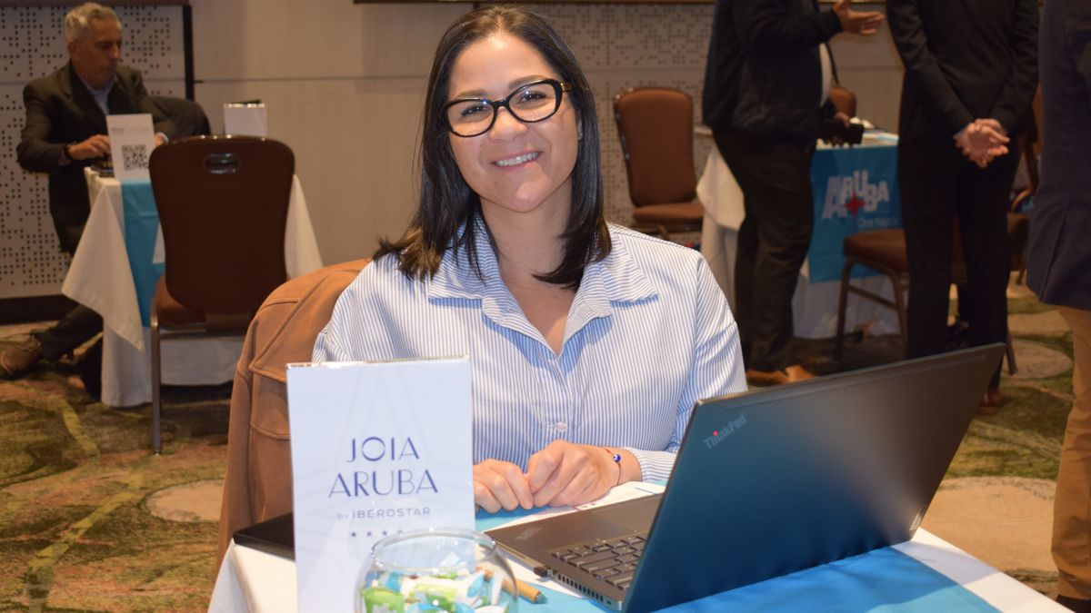 Expositores en el marco de la rueda de negocios de Aruba.