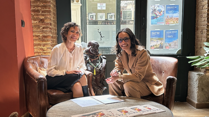 Marta Marañón, directora general de Fundación Recover y Estrella Ortego, CEO de Ratpanat.