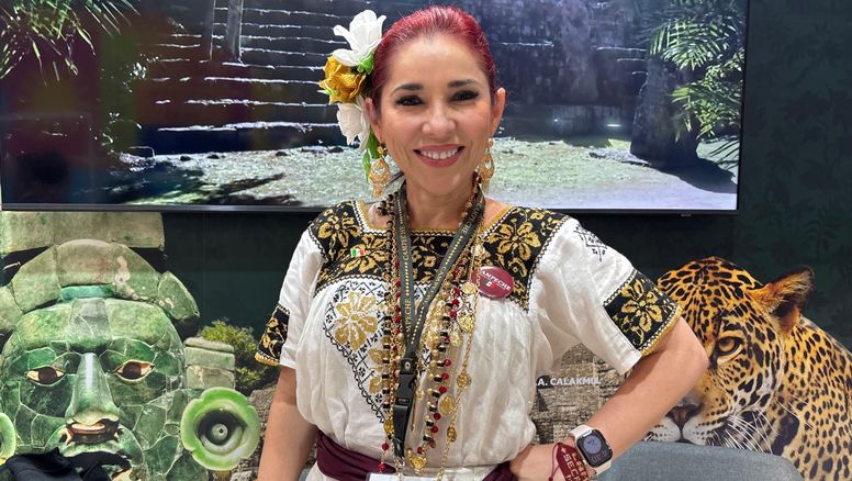 La titular de Sectur Campeche, Adda Solis, en Fitur 2026.