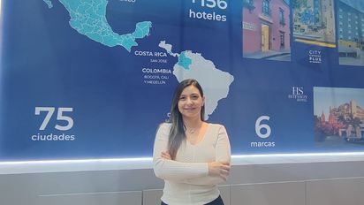 Danaé Zamora, directora comercial de Norte 19 Operadora de Hoteles﻿ en Tianguis Turístico 2025.